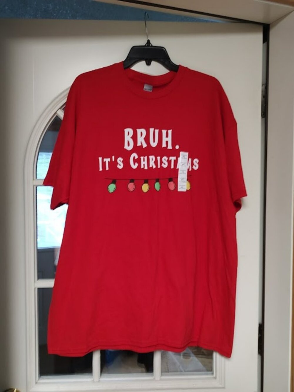 New Gildan Red Bruh It's Christmas Short Sleeve Shirt Adult 2XL